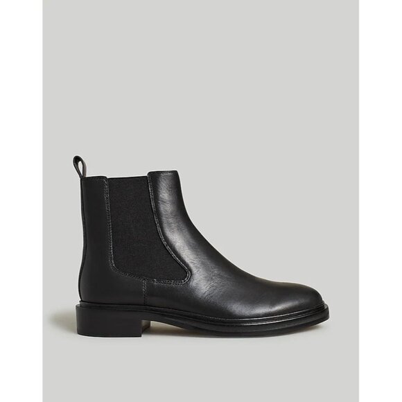 Madewell The Benning Chelsea Boot in True Black Leather - Picture 2 of 9